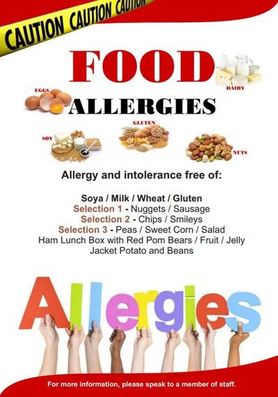 Allergy care at Funtastic Play Centre Caerphilly